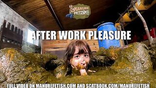 After Work Pleasure in cowshit fuck
