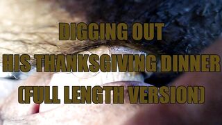 Thanksgiving dinner closeup