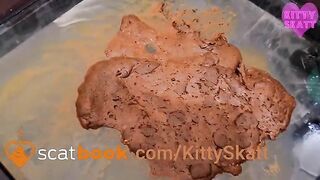 CUte blonde teen gets covered in shit