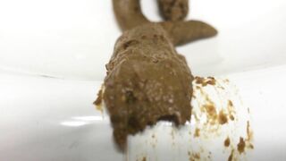 BBW lady shitting in the bowl