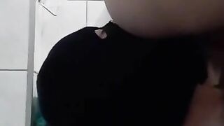 Horny slave waiting for shit