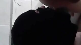 Horny slave waiting for shit