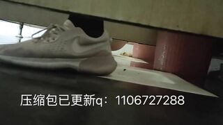 Women poop in disgusting toilet