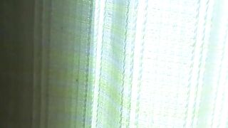 Wet asshole with shit hanging out in a room