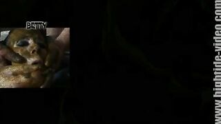 Two women exchange shit from each others ass