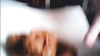Girl eats her own shit right after taking a dump