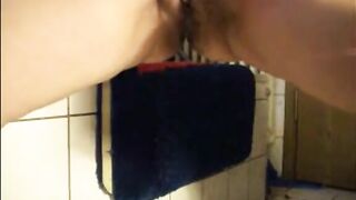 Woman fills her ass with piss in a jar and drinks it