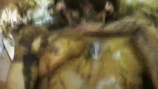 Scat girl Veronika full covered in her shit