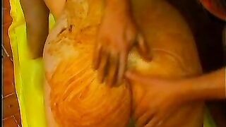 Chubby lady piss and scat fuck