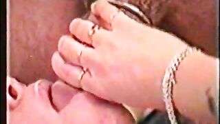 Piss threesome with sexy Retro babe