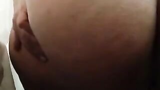 Nice amateur wife ass fingering and pooping