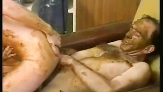 Vintage mature smearing session