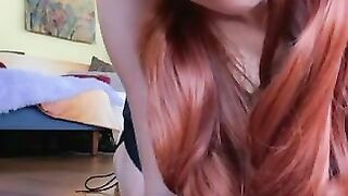 Gorgeous girl showing her stunning pooper