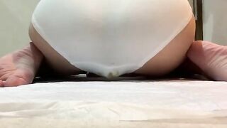 Mess in white panty