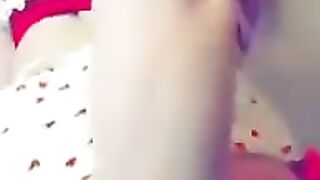 Mature blonde babe masturbates with shit