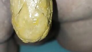 Shat on dick for lube