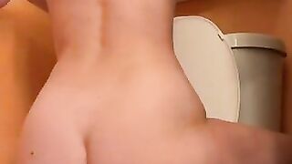 Curvy girl and shower shit