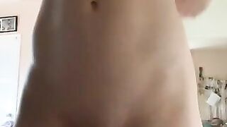 Curvy girl and shower shit