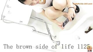 Japanese office lady dropping hot shit load