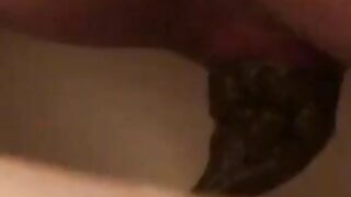 Toilet hot poop POV