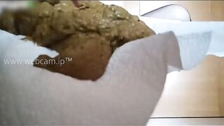 Pretty brunette girlfriend and tasty shit at home