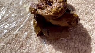 Maked milf showing her tasty shitting big ass