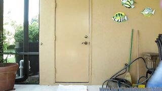 Panty poop while the door is locked