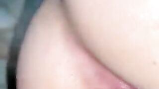 Hot turd from pink asshole