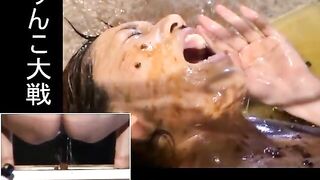 Heavy shit drop for Jap slut