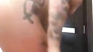 Huge titty girl dropping shit and piss