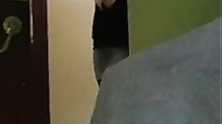 Chunky lady and toilet poop tease