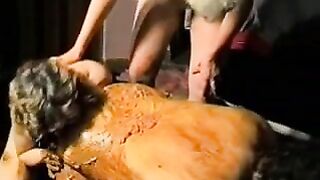 Sexy scat and piss orgy