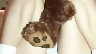 Poop on the teddy bear