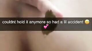 Ass fingering and sticky shit