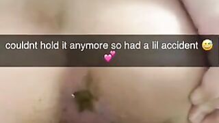 Ass fingering and sticky shit