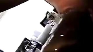 Poop loving horny ebony lady gives blowjob