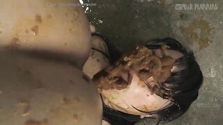 Asian beauty lesbians ass fingering and shit licking