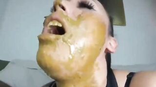 Asian horny girls in hot scat play