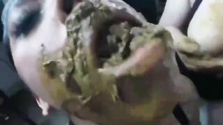 Asian horny girls in hot scat play