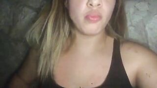 Woman eats her own shit while fingers her ass