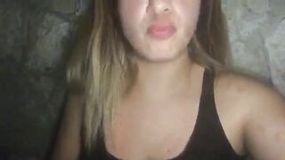 Woman eats her own shit while fingers her ass