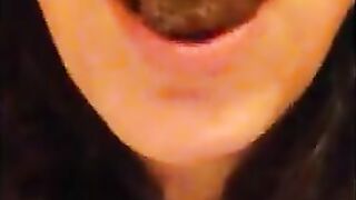 Girl swallows a big load of shit