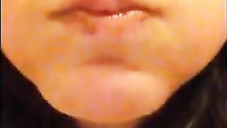 Girl swallows a big load of shit