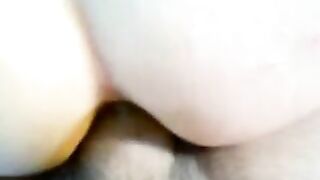 Girl pees in diaper with an ass plug
