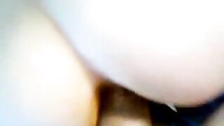 Girl pees in diaper with an ass plug