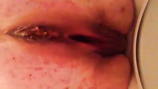 BBW Mature Poop - Taking a shit at work