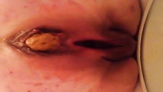 BBW Mature Poop - Taking a shit at work