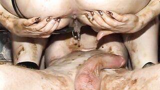 BBW craps soft load on cock