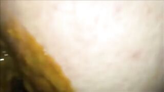 Big butt mature shitting liquid and piss 