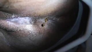 Black BBW peeing and pooping